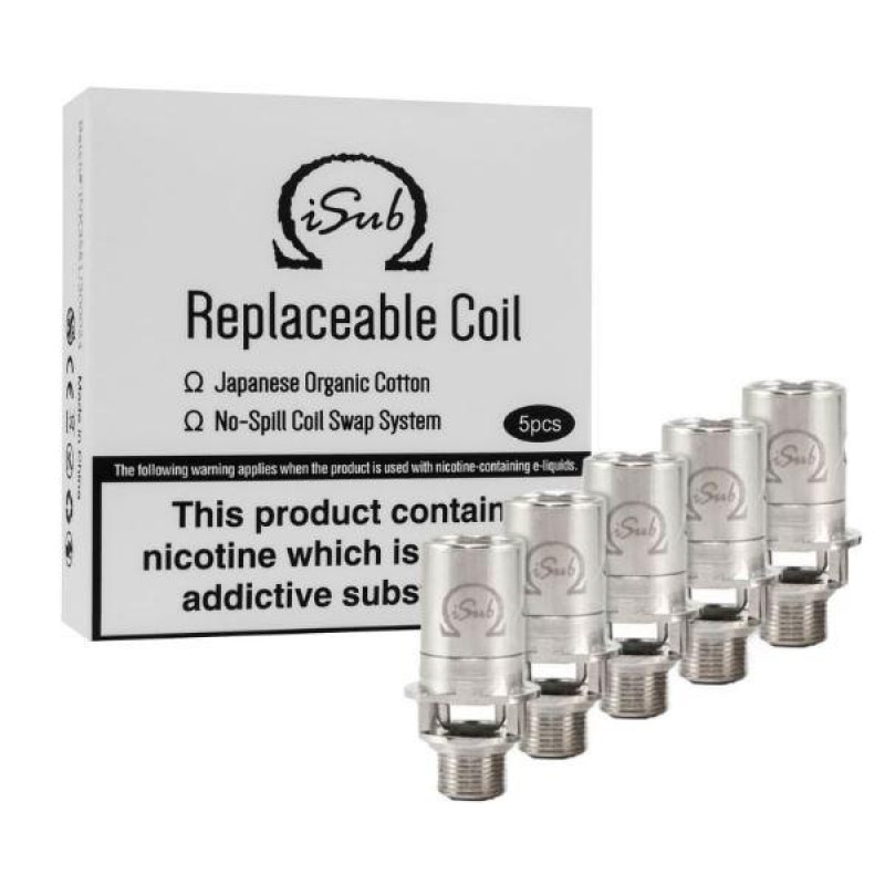 Innokin iSub Coils 5 Pack, 0.2 - 2 ohm resistance