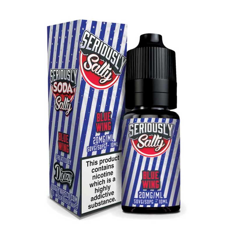 Doozy Vape Seriously Soda Blue Wing 10ml Nicsalt E Liquid