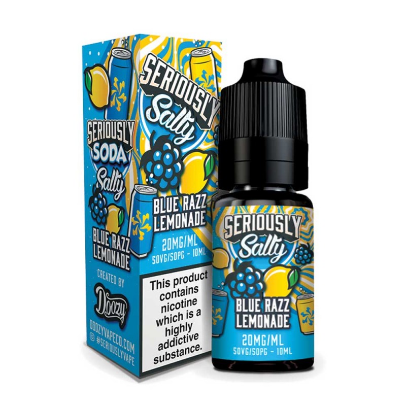 Doozy Vape Seriously Soda Blue Razz Lemonade 10ml Nicsalt E Liquid