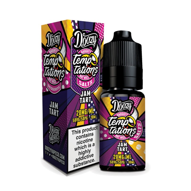 Doozy Vape Temptations Jam Tart 10ml Nicsalt E Liquid