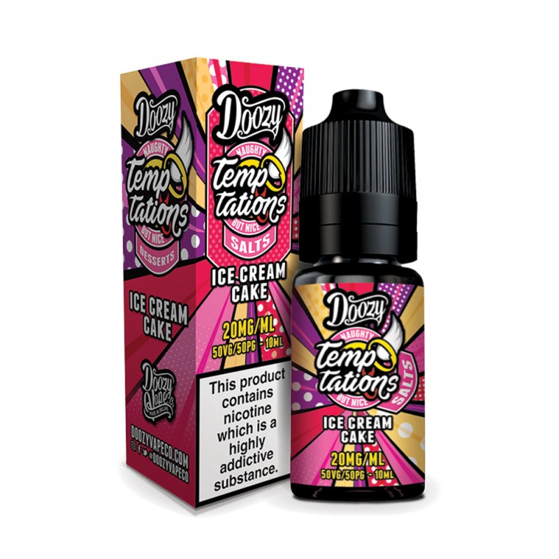 Doozy Vape Temptations Ice Cream Cake 10ml Nicsalt...