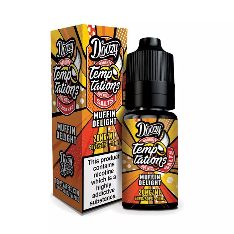 Doozy Vape Temptations Muffin Delight 10ml Nicsalt...