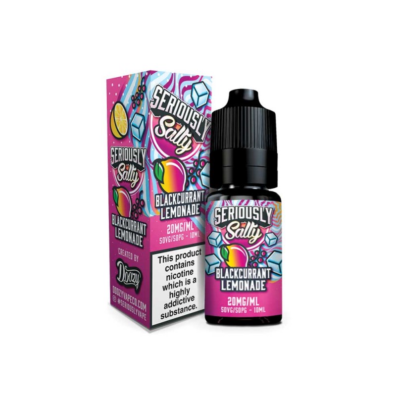 Doozy Vape Seriously Salty Blackcurrant Lemonade 10ml Nicsalt E Liquid