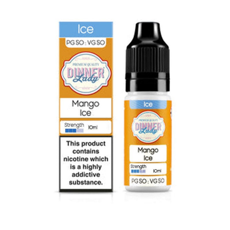 Dinner Lady Ice 10ml Nic Salt E liquid Mango Ice