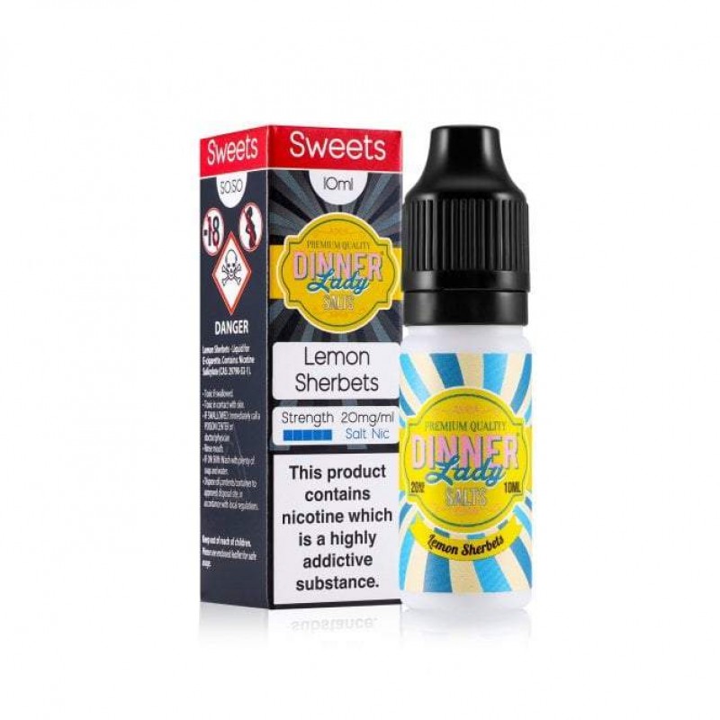 Lemon Sherbets 10ml Nic Salt E Liquid by Dinner La...