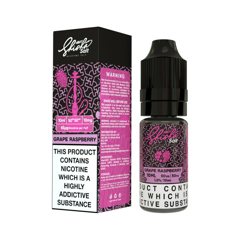 Nasty Juice Shisha Grape & Raspberry 10ml Nic ...