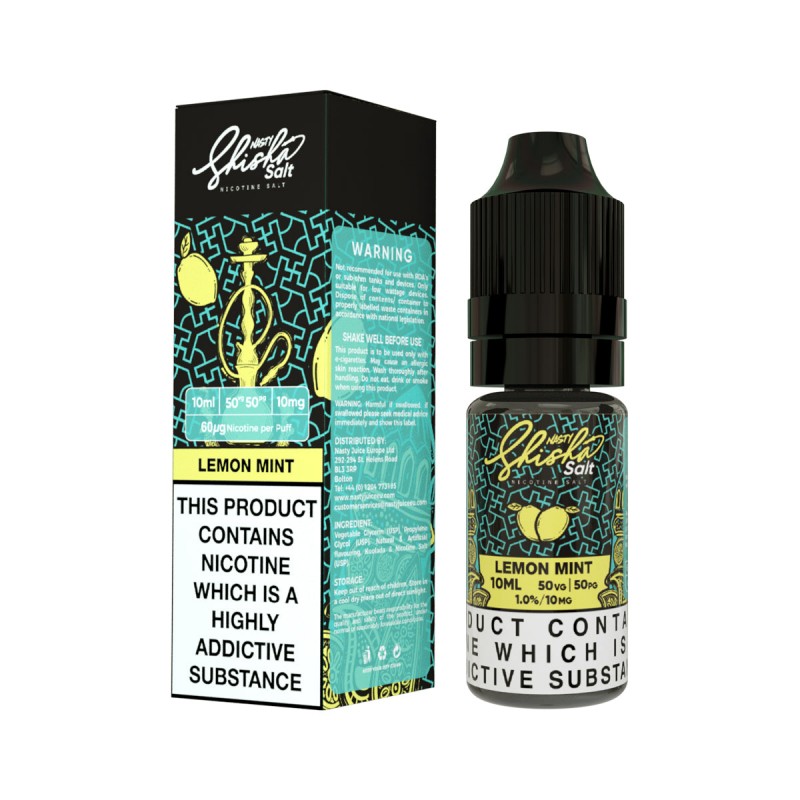 Nasty Juice Shisha Lemon & Mint 10ml Nic Salt ...