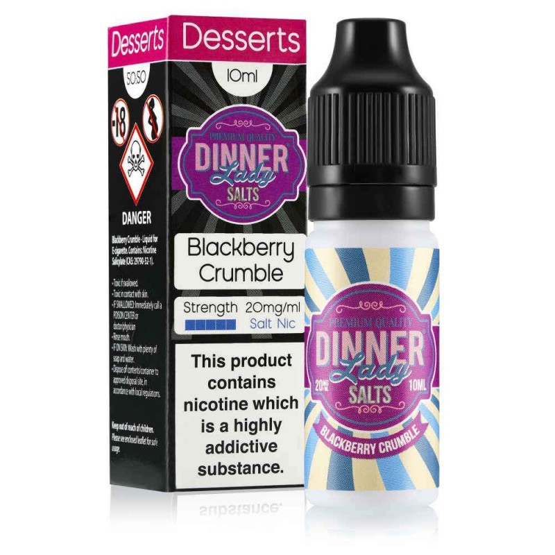 Blackberry Crumble 10ml Nic Salt E Liquid by Dinne...