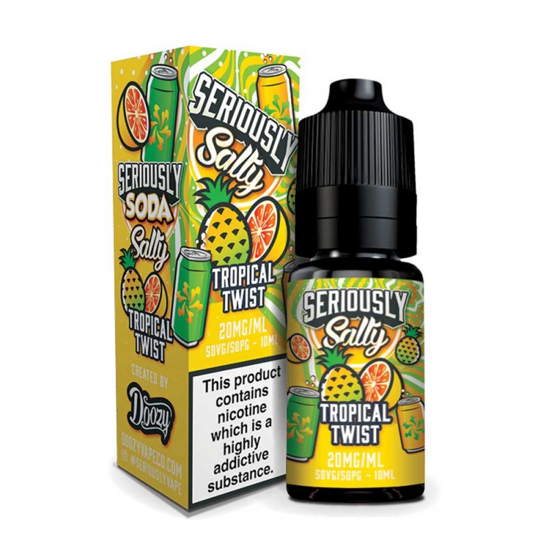 Doozy Vape Seriously Soda Tropical Twist 10ml Nicsalt E Liquid