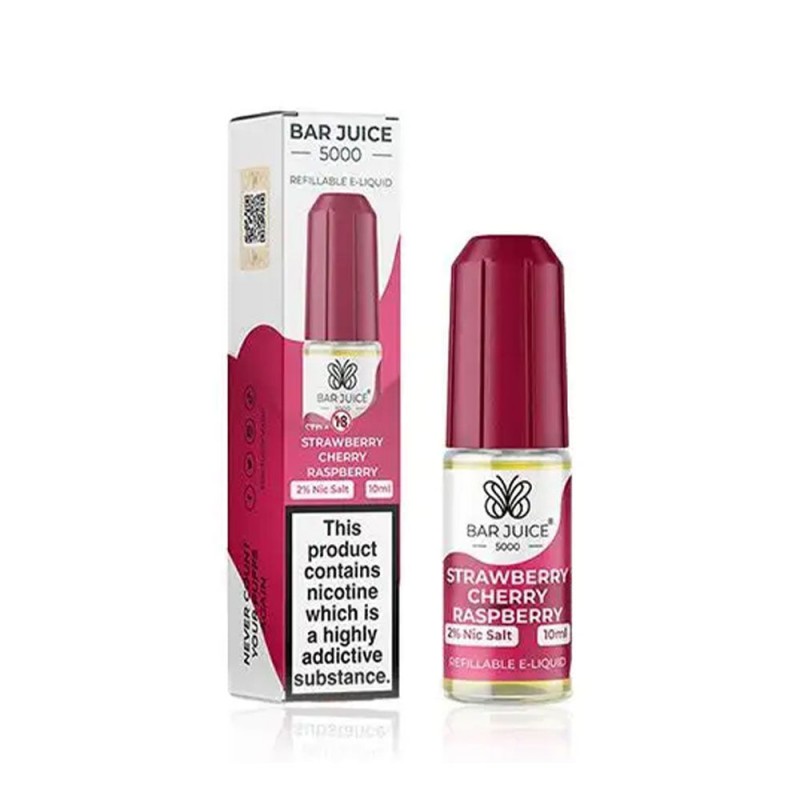 Bar Juice 5000 Strawberry Cherry Raspberry 10ml Ni...